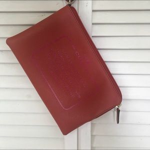 Coach leather wristlet